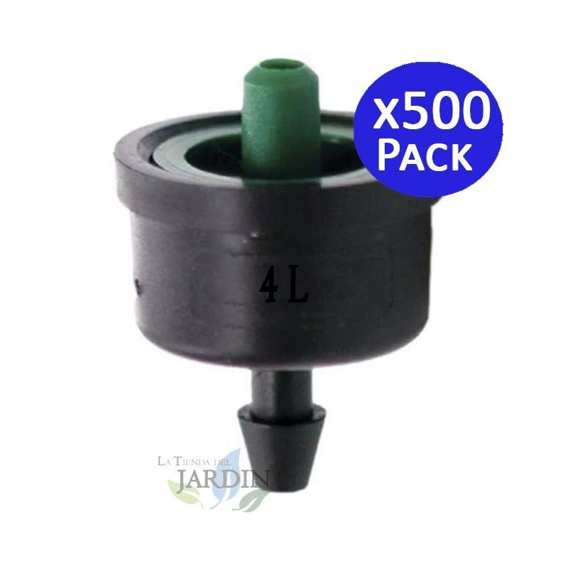 Goutteur d'irrigation turbulent Idrop de 4 litres/heure. 500 goutteurs.