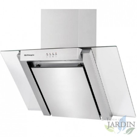 Cappa decorativa Orbegozo in acciaio inox da 190 W. 3 livelli di potenza. Larghezza: 90 cm.