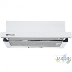 Cappa telescopica Orbegozo. Motore da 65 W. Classe energetica C. 3 livelli di potenza.
