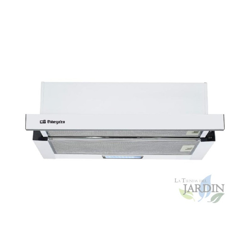  Orbegozo Teleskophaube.  Motor 65 W. Energieklasse C. 3 Leistungsstufen.