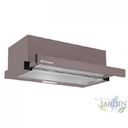  Telescopic hood front finish in Orbegozo brown.  65 W motor. Energy class C.