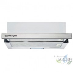 Finitura frontale in acciaio inox.