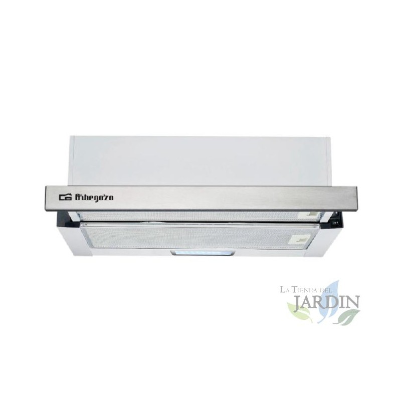 Finitura frontale in acciaio inox.