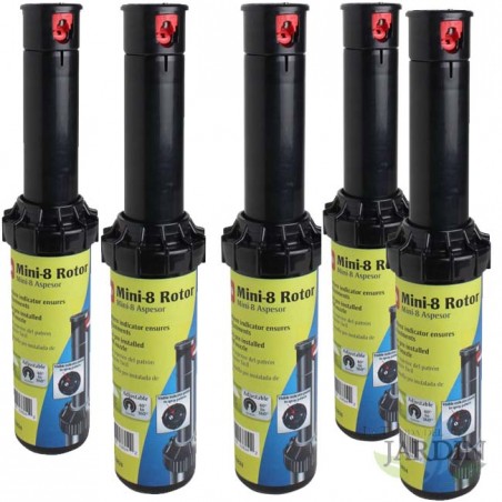 Pack 5 x Turbine Sprinkler Toro MINI8 1/2", Range 6 to 10.7 m