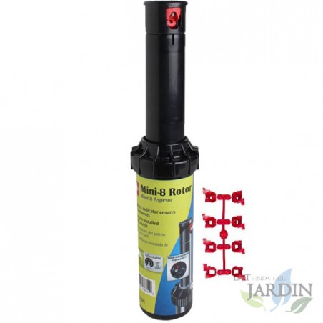 Irrigatore a turbina Toro MINI8 da 1/2", gittata da 6 a 10,7 m