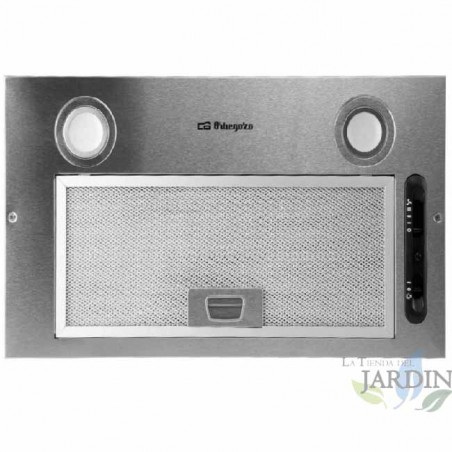 Orbegozo Inox-Kassettenhaube. Energieklasse C. 65-W-Motor.