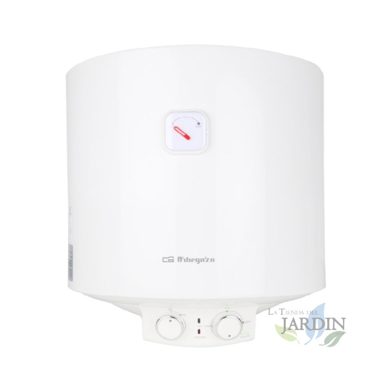 Orbegozo electric water heater.  Capacity 15 liters.  Maximum temperature 75ºC.  Vertical installation.  Low consumption.  1500  Orbegozo electric water heater.  Capacity 15 liters.  Maximum temperature 75ºC.  Vertical installation.  Low consumption.  1500