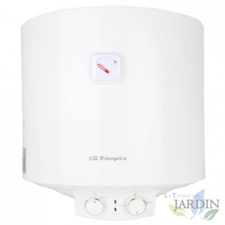 Electric water heater. 15-liter capacity. Maximum temperature 75°C. Vertical installation. Low consumption. 1500W.