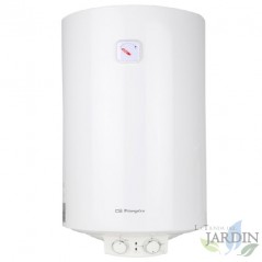 Orbegozo electric water heater. 50-liter capacity. Maximum temperature 75°C. Vertical installation. Low consumption. 1500W.
