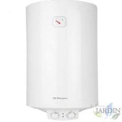 Scaldabagno elettrico Orbegozo. Capacità 100 litri. Temperatura massima 75°C. Installazione verticale. Basso consumo. 1500W.