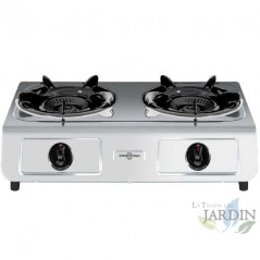 Cuisinière à gaz 2 feux Vitrokitchen 260IB en Acier inoxidable