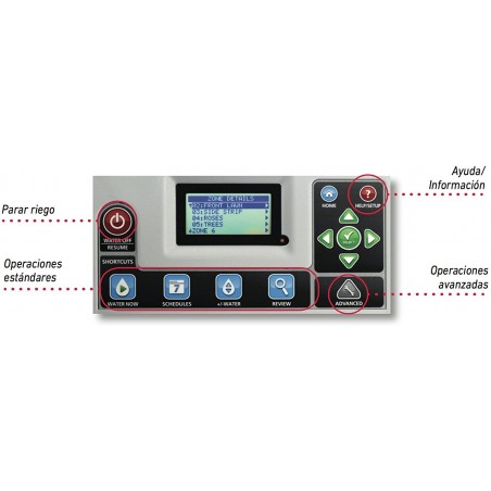 Programador de riego Toro Evolution 4 zonas Interior, eléctrico