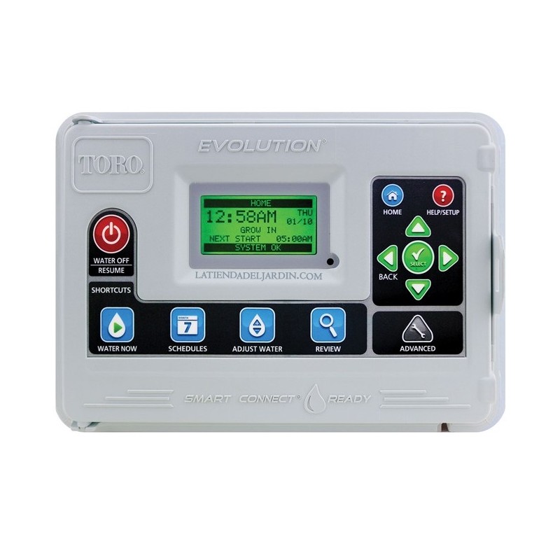 Programador de riego Toro Evolution 16 zonas Interior, eléctrico