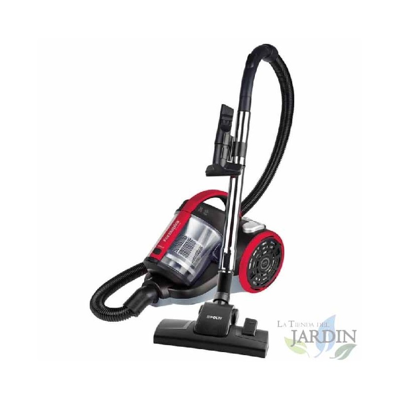 Polti bagless cyclonic vacuum cleaner. 800W power. Energy class A. 2-liter capacity.