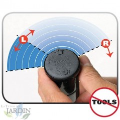 Irrigatore a turbina Toro T5T RS. Portata da 7,6 a 15,2 m. Filettatura femmina 3/4'', angolo regolabile