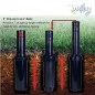 5 x Aspersor de riego Toro T5P RS, Alcance 7,6 a 15,2 m, Rosca hembra 3/4'', Aspersor turbina profesional para jardin