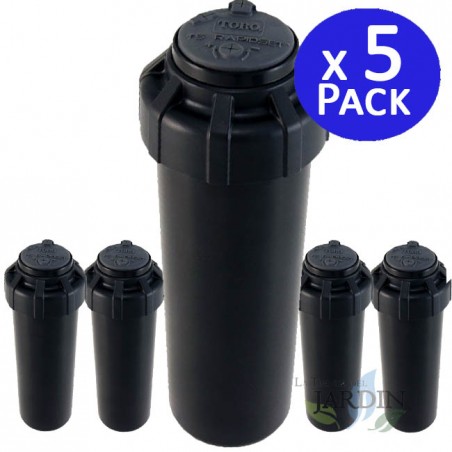 Confezione da 5 irrigatori a turbina Toro T5T RS da 3/4", gittata da 7,6 a 15,2 m