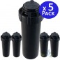 Set di 5 Irrigatore a turbina Toro T5T RS. Portata da 7,6 a 15,2 m. Filettatura femmina 3/4'', angolo regolabile