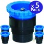 Pack 5 Tobera para difusores de riego Toro T-VAN10 | Alcance 3 m | Boquilla Rosca Macho | Angulo Ajustable