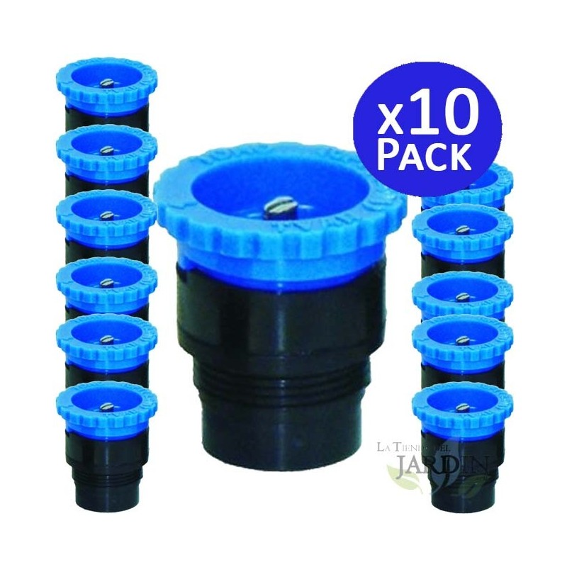 10 x Tobera Toro T-VAN10 para difusores de riego 3m, Boquilla Rosca Macho, ángulo Ajustable