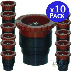 10 x Toro T-VAN12 Bico para difusores de irrigação 3,7 m, Bico de rosca macho, Ângulo ajustável