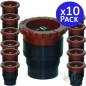Set di 10 Ugello Toro T-VAN12 per diffusori di irrigazione da 3,7 m, ugello con filettatura maschio, angolo regolabile