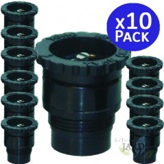 Pack 10 Tobera para difusores de riego Toro T-VAN158 | Alcance 4,50 m | Boquilla Rosca Macho | Angulo Ajustable