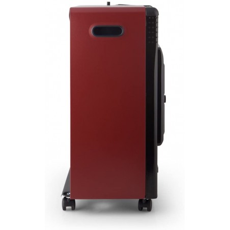 Fogão Orbegozo HBF95 Blue Flame com cerâmica com efeito de madeira. Potência máxima de 3.500 W. Classe energética A.