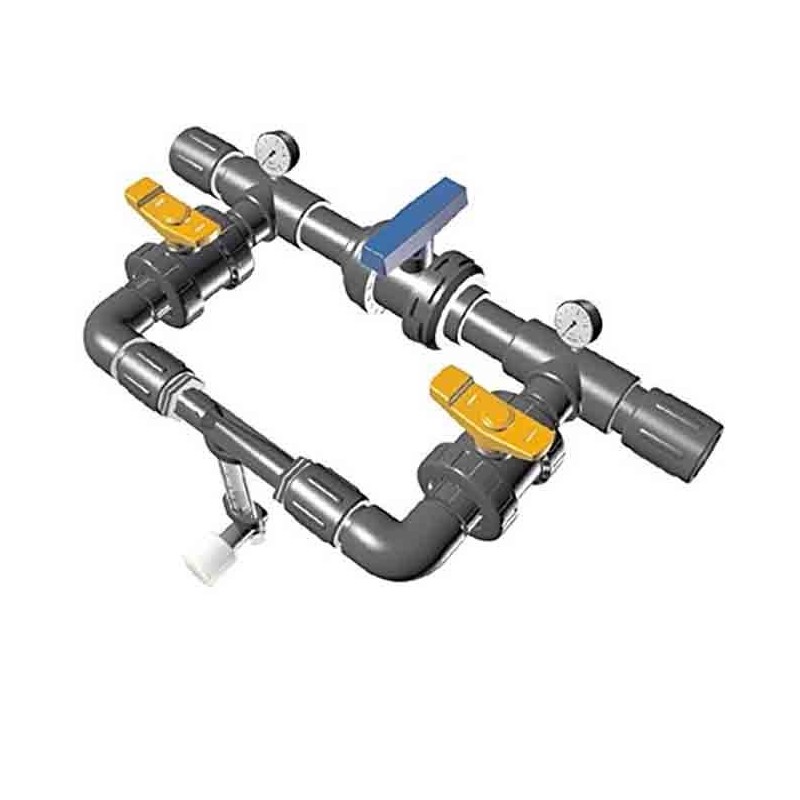 Injecteur d'engrais 32Ø 5mm avec vannes. Débit maximum irrigation 1630 l/h et engrais 110 litres à 3 bar de pression Injecteur d'engrais 32Ø 5mm avec vannes. Débit maximum irrigation 1630 l/h et engrais 110 litres à 3 bar de pression