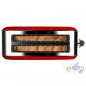 Grille pain Taurus rouge vintage 1400 W en Acier inoxydable