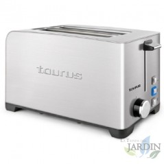 Taurus MyToast Duplo Legend Toaster. 1400 W. Stainless steel. 2 slots. Grey.
