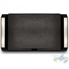  Grunkel non-stick electric griddle with a 25.4cm x 35.6cm smooth surface.
