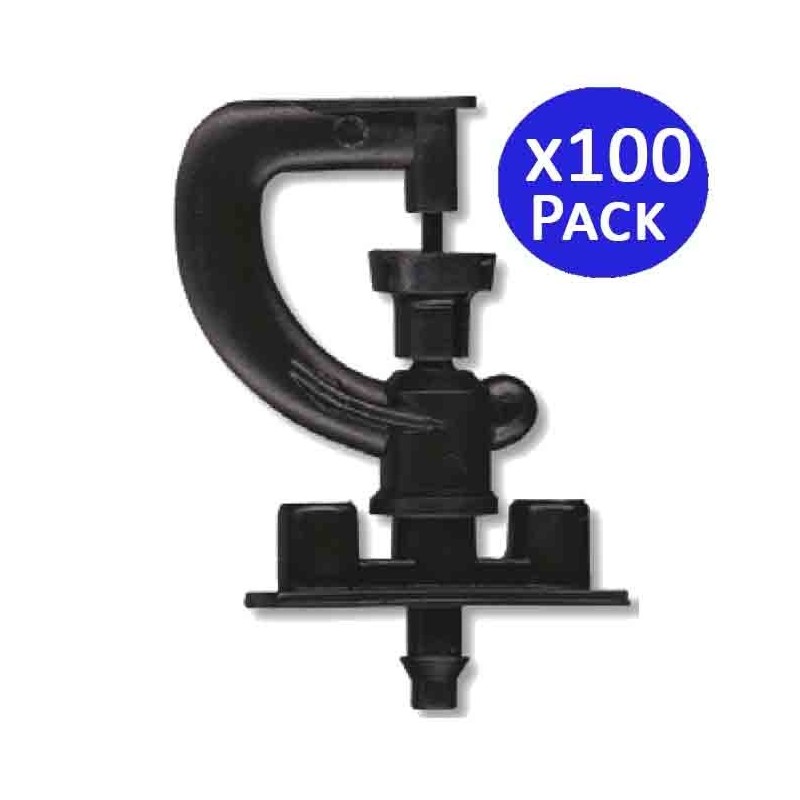 Pack of 100 x Bailarina 360º rotating micro-sprinkler, range 2-2.5 m
