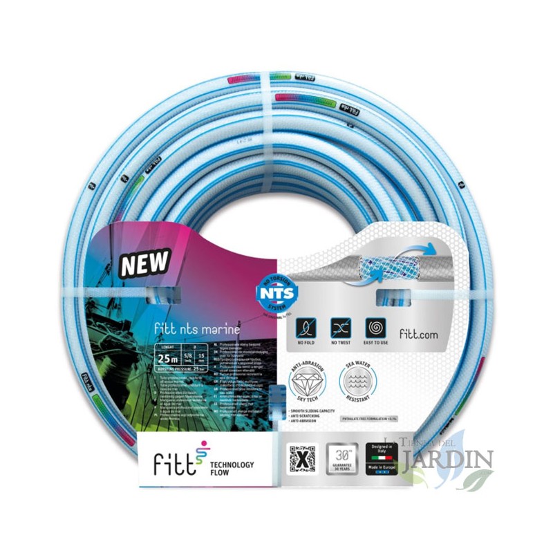 Tubo da Giardino NTS Marine | Dimensione 19mm 3/4'' 25 metri | Tubo per Giardinaggio ad Alta Resistenza Tubo da Giardino NTS Marine | Dimensione 19mm 3/4'' 25 metri | Tubo per Giardinaggio ad Alta Resistenza