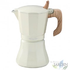 Cafetière Oroley 9 tasses Petra Cream. Convient pour induction