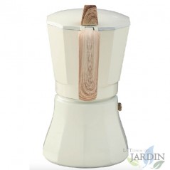 Cafeteira de indução Oroley Petra Cream com 9 xícaras
