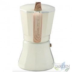 Cafetière Oroley 9 tasses Petra Cream. Convient pour induction