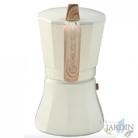 OROLEY 9 Cup Petra Cream coffee maker.  Suitable for Induction.