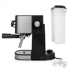 Cafetière expresso 850W Tristar CM2275, acier inoxydable, noir. Pression 15 bars. Capacité 1,2 litres