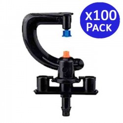 100 x Système micro-drip arroseur 360º, Portée 2,5 - 3 meters