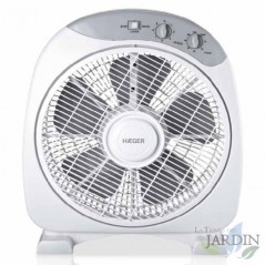 Ventilateur de sol Haeger, d'un diamètre de 30,5 cm, 40W, 3 vitesses