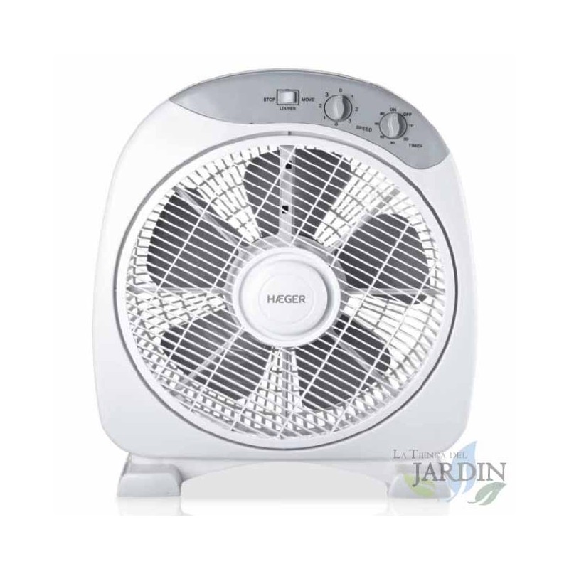 HAEGER Floor Fan with a diameter of 30.5 cm, 40W of power, 3 speeds.