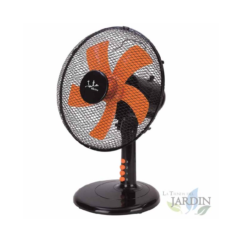 Ventilateur de table Jata 45W, 3 vitesses, noir