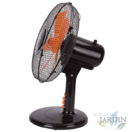 Ventilador de Mesa Jata, 45W, 3 Velocidades, Negro | Eficiencia Energética A | Aire Fresco