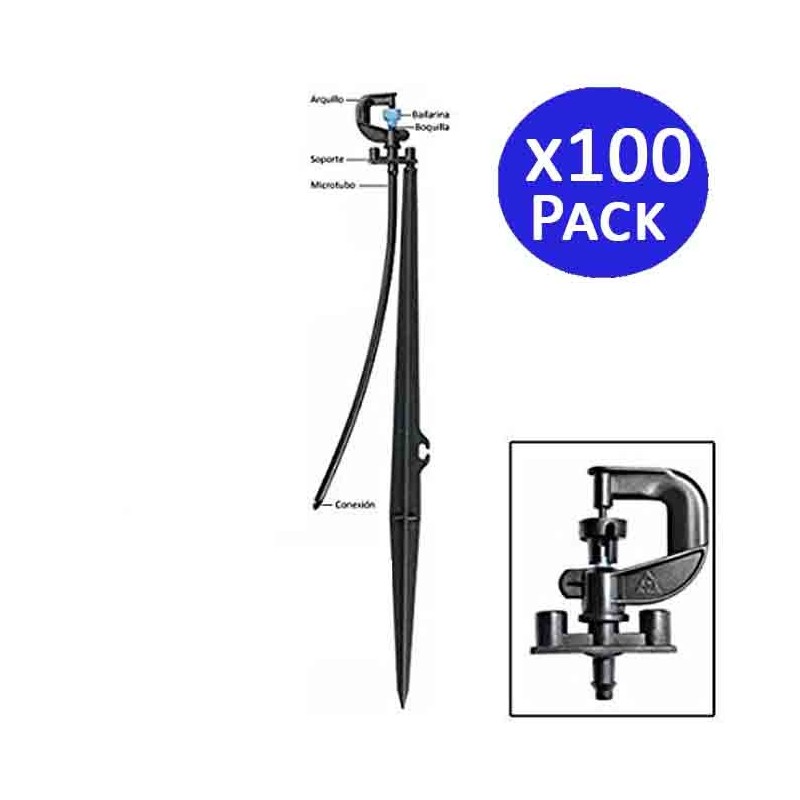 360º Ballerina microsprayer with stake. 360º Ballerina microsprayer with stake.