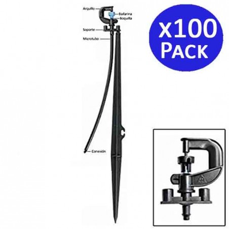 Micro-arroseur Dancer 360º avec piquet. 100 unités