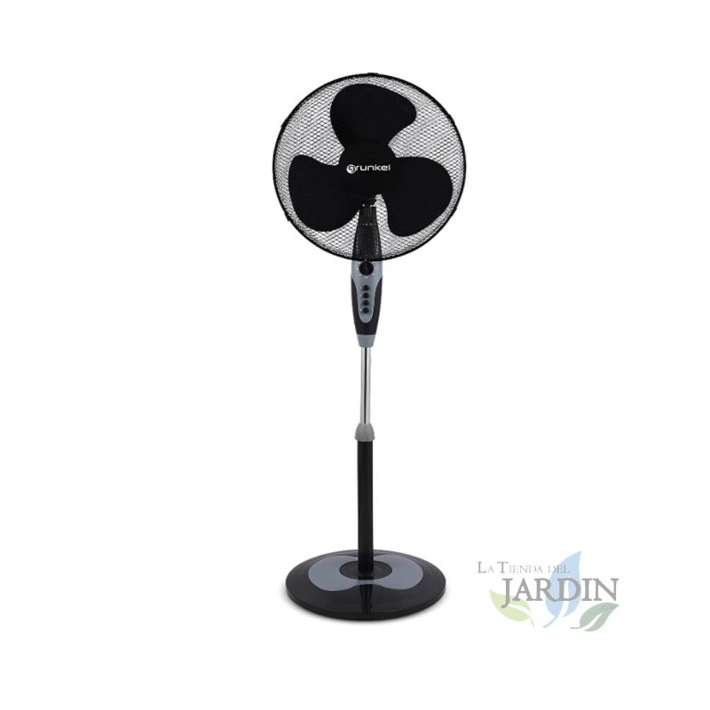 Ventilador de Pé Grunkel, 50 W, 3 Velocidades, Temporizador de 60 Minutos | Ar Fresco | Altura Ajustável Ventilador de Pé Grunkel, 50 W, 3 Velocidades, Temporizador de 60 Minutos | Ar Fresco | Altura Ajustável