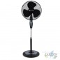 Grunkel pedestal fan with timer up to 60 min, 3 speeds and adjustable height, 50W, Black.  Grunkel pedestal fan with timer up to 60 min, 3 speeds and adjustable height, 50W, Black.