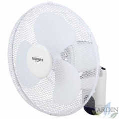 Ventilador de parede Bastilipo com controle remoto, 45 W, branco [Clase de eficiencia energética B]