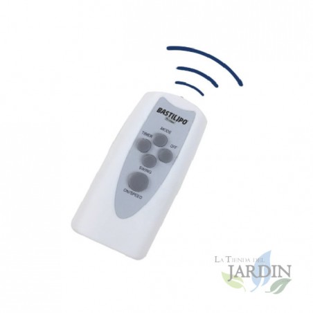 Ventilatore da parete Bastilipo con telecomando, 45 W, bianco [Classe di efficienza energetica B]